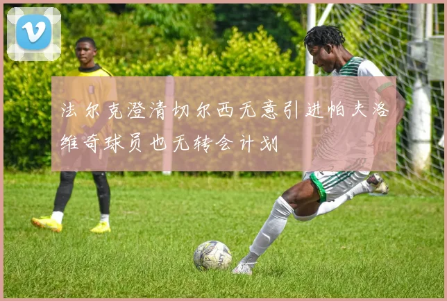 法尔克澄清切尔西无意引进帕夫洛维奇球员也无转会计划